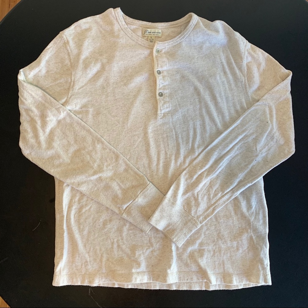 J. Crew Knit Long Sleeve Henley Size Large